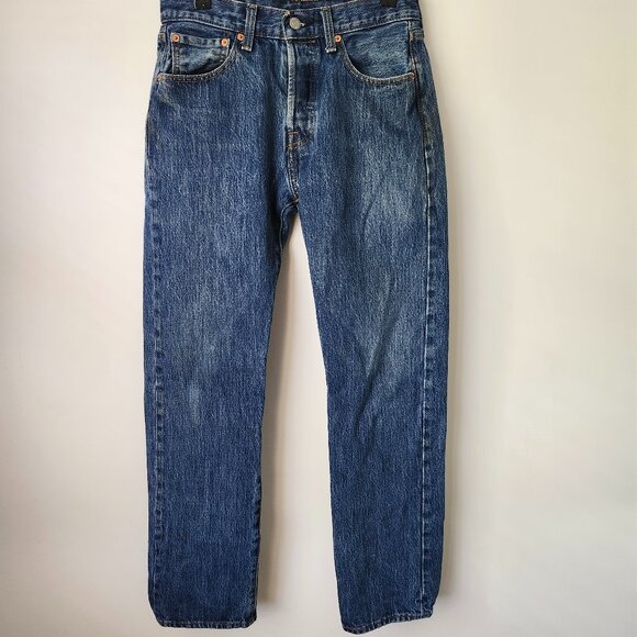 Levi’s 501 straight leg button fly jeans 28 X 30 - Picture 1 of 3